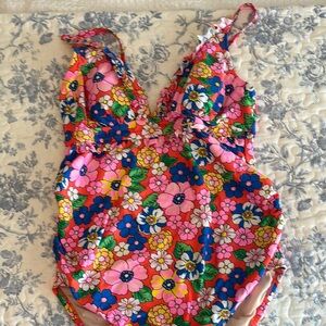 Floral Maternity One Piece Swimsuit